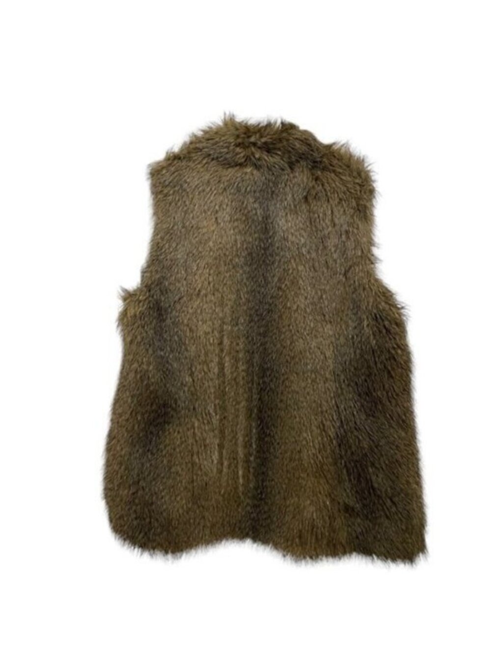 Rlz Womens Faux Fur Vest Brown Large